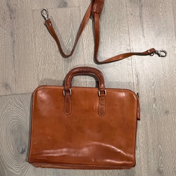 I MEDICI FIRENZE Brown Leather Briefcase - Picture 6 of 10
